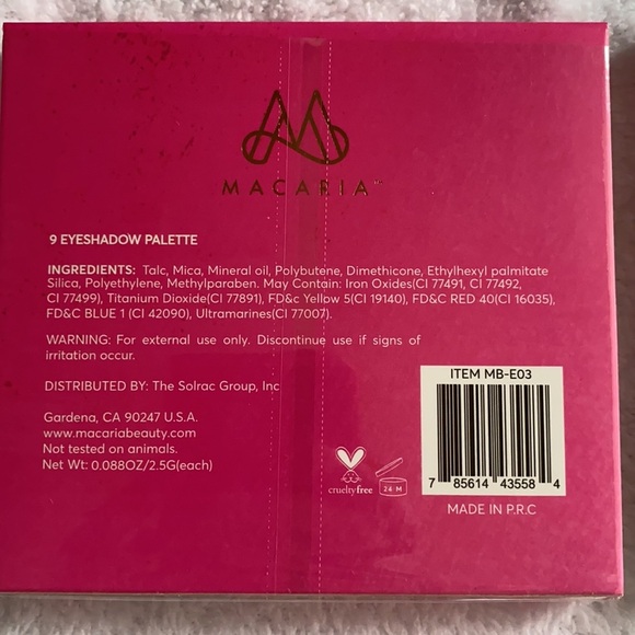 Eyeshadow Palette Set Macaria Beauty - Picture 5 of 11